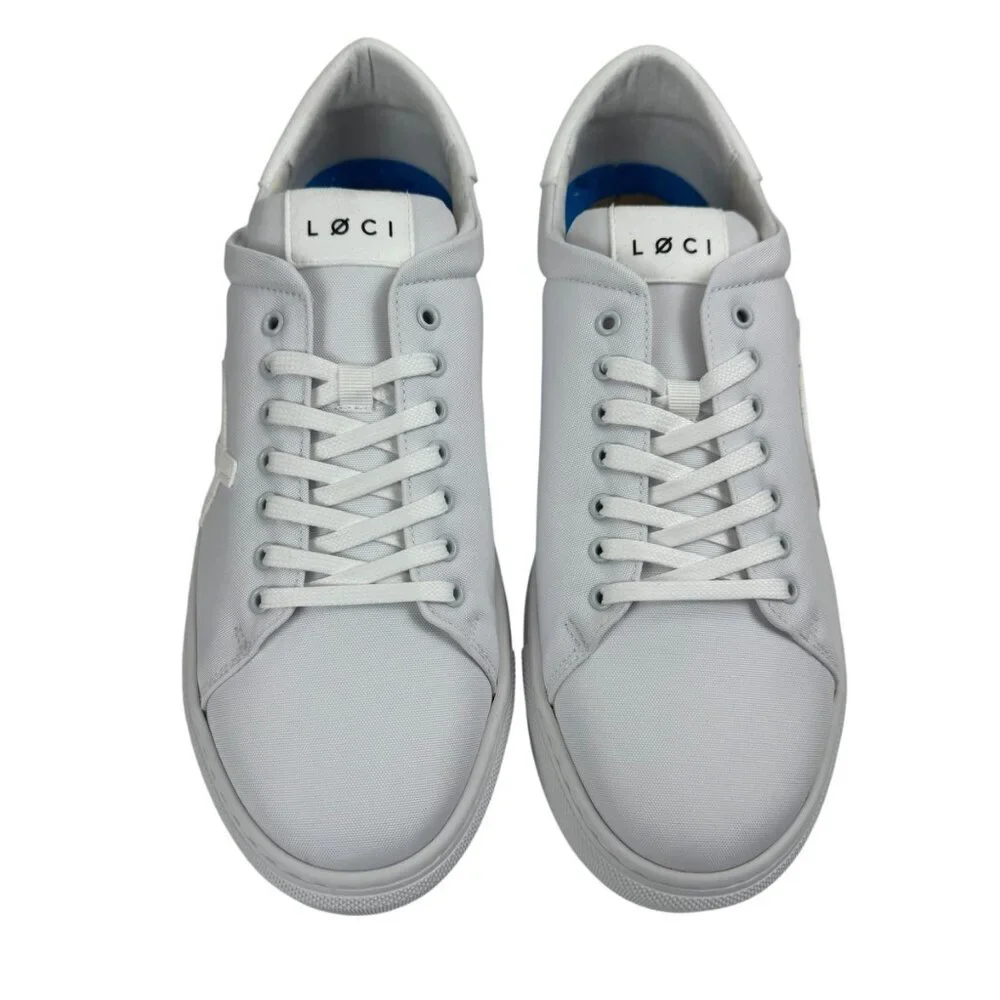 Loci NEW Nine White Sneakers Unisex EU 43 (Men's 10/Women's 11) Designer Court